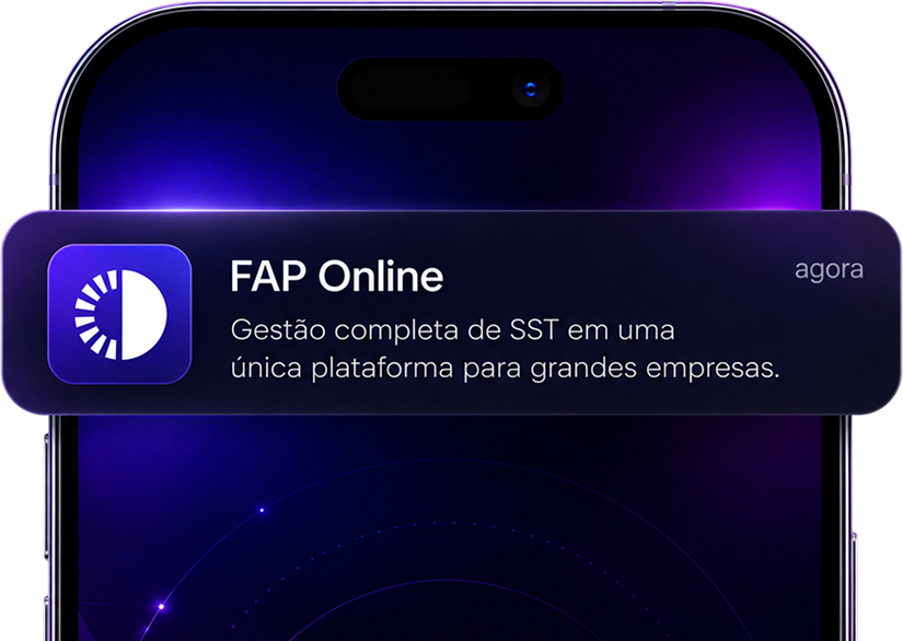 Notificação da FAP Online no celular